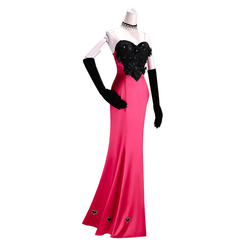 Cosplay Costume Angel Dust Hazbin Hotel Season 2 Drag Queen Dress Losin Streak Deluxy Pink Unisex Halloween Carnival Party Outfits