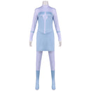 Cosplay Costume Anissa Invincible Season 4 Jumpsuit Blue Women Halloween Carnival Party Outfits