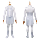 Cosplay Costume Anissa Invincible Season 4 Jumpsuit Viltrumite Uniform White Kids Children Halloween Carnival Party Outfits