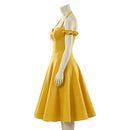 Cosplay Costume Anita West Side Story Dress Yellow Women Halloween Carnival Party Outfits