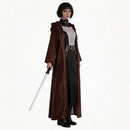 Cosplay Costume Asajj Ventress Suit Cloak Set Brown Women Halloween Carnival Party Outfits
