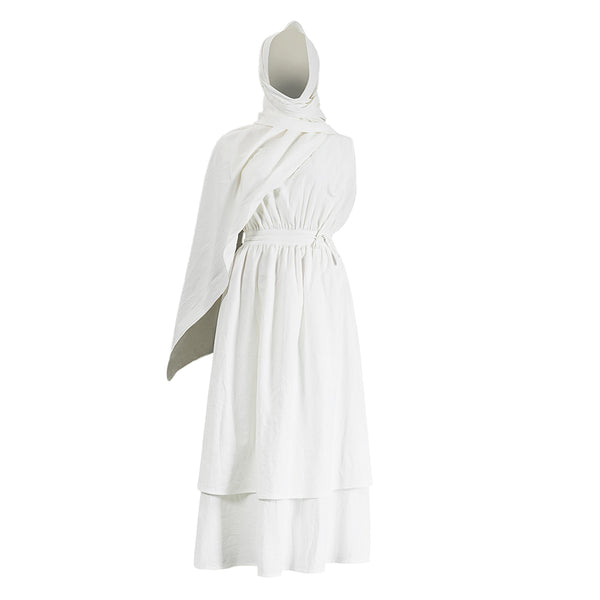 Cosplay Costume Athana The Odyssey (2026) Robe Dress White Women Halloween Carnival Party Outfits