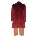 Cosplay Costume Bilbo Baggins The Lord of the Rings Suit Set Red Men Halloween Carnival Party Outfits