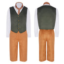 Cosplay Costume Bilbo Baggins The Lord of the Rings Suit Set Red Men Halloween Carnival Party Outfits