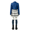 Cosplay Costume Billie Russo Coat Skirt Shirt Set Blue Women Halloween Carnival Party Outfits