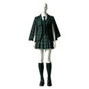 Cosplay Costume Blair Witch Academy (2026) School Uniform Green Women Halloween Carnival Party Outfits