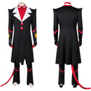 Cosplay Costume Blitz Helluva Boss Deluxy Version Fullset Black Men Halloween Carnival Party Outfits