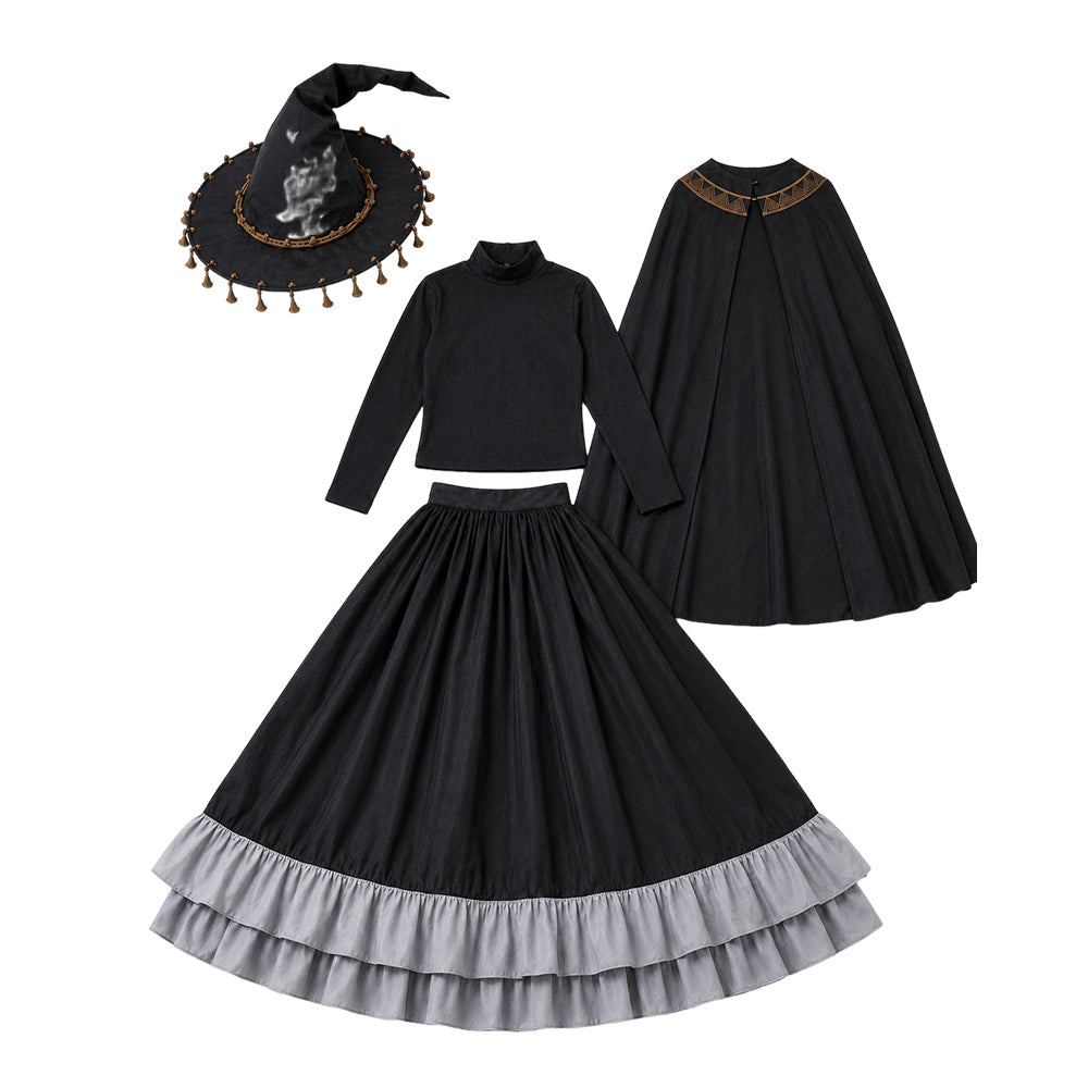 Cosplay Costume Brimhat Coco Witch Hat Atelier Dress Hat Cloak Set