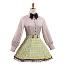 Cosplay Costume C.C. Code Geass Detective Design Uniform Dress Set Green Women Halloween Carnival Party Outfits