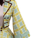 Cosplay Costume C.C. Code Geass Detective Design Uniform Dress Set Green Women Halloween Carnival Party Outfits