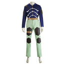 Cosplay Costume Caiman Dorohedoro Season 2 Top Pants Set Green Men Halloween Carnival Party Outfits