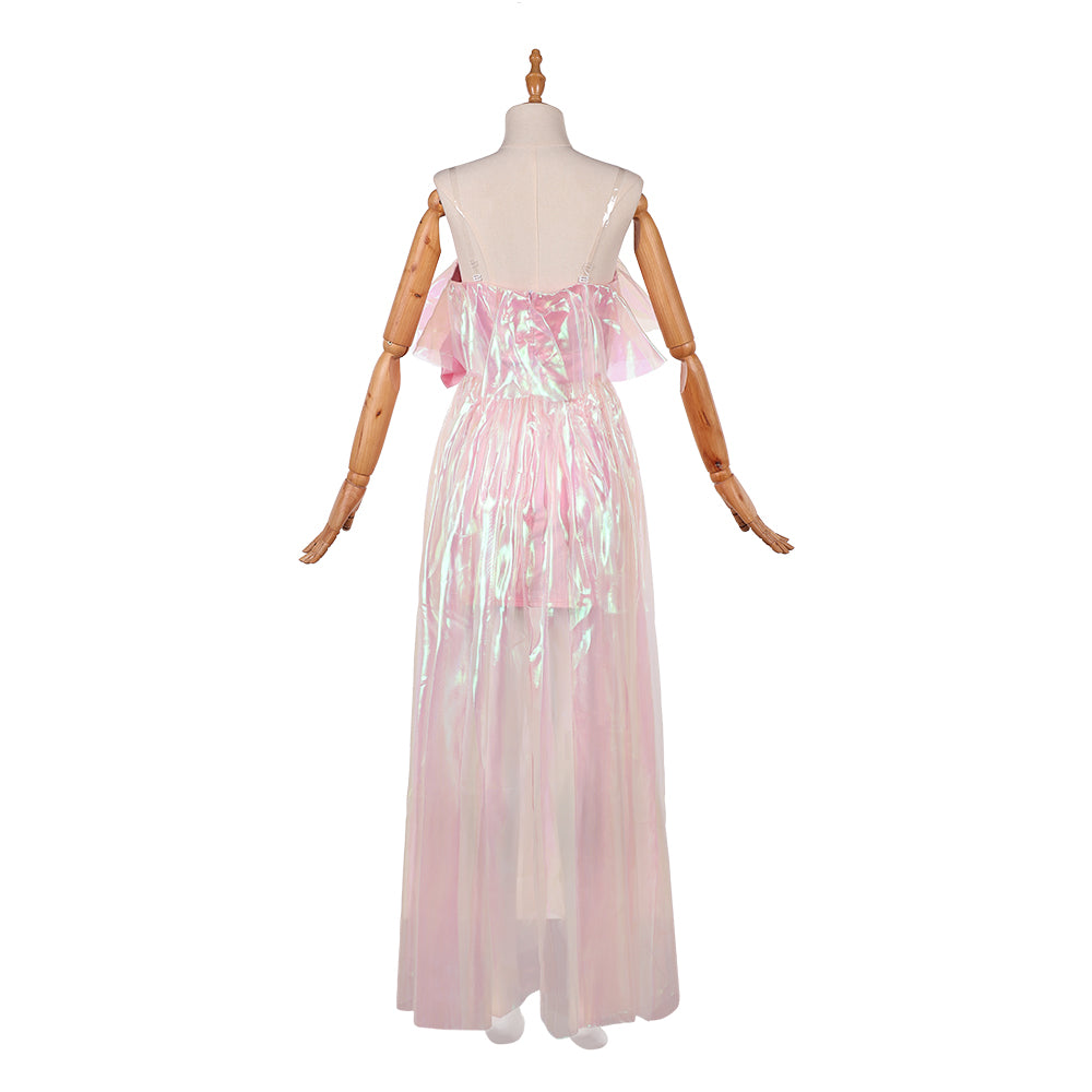 cath dress Cosplay Costume Catherine Earnshaw Wuthering Heights (2026) Dress Pink Women Halloween Carnival Party Outfits