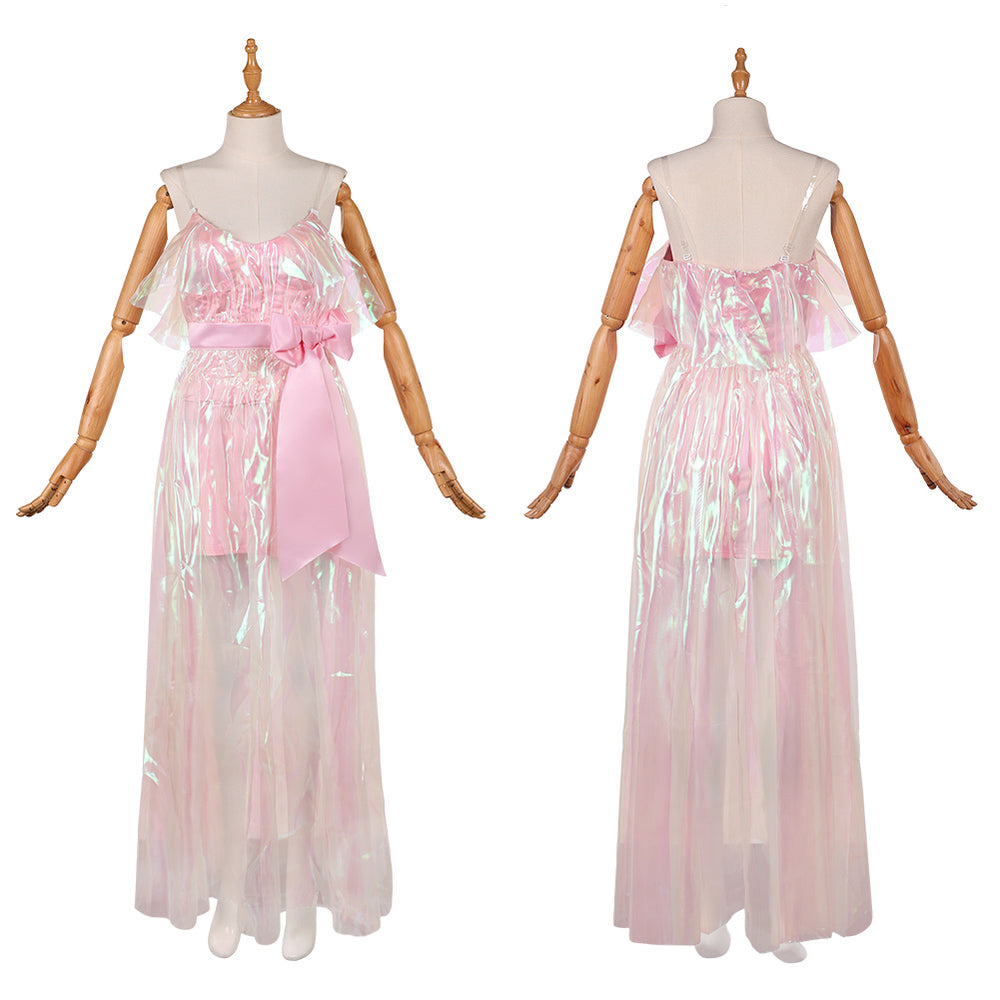 Cosplay Costume Catherine Earnshaw Wuthering Heights (2026) Dress Pink Women Halloween Carnival Party Outfits
