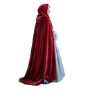 Cosplay Costume Catherine Earnshaw Wuthering Heights (2026) Hooded Cloak Red Halloween Carnival Party Outfits