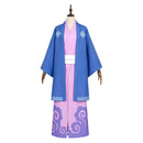 Cosplay Costume Cecilus Segmunt Re: Zero Kimono Fullset Blue Men Halloween Carnival Party Outfits