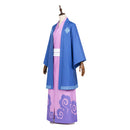 Cosplay Costume Cecilus Segmunt Re: Zero Kimono Fullset Blue Men Halloween Carnival Party Outfits