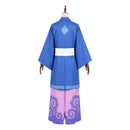 Cosplay Costume Cecilus Segmunt Re: Zero Kimono Fullset Blue Men Halloween Carnival Party Outfits