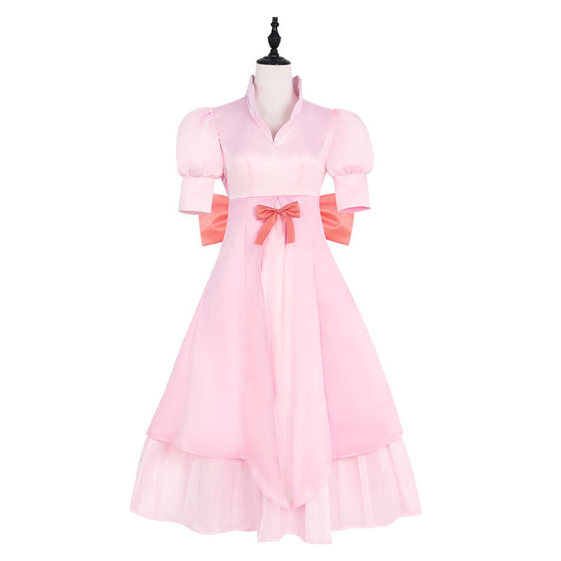 Cosplay Costume Charlotte Pudding Dress Pink Women Halloween Carnival Party  Outfits