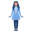 Cosplay Costume Chloe Charming Wicked Wonderland (2026) Fullset Blue Kids Children Halloween Carnival Party Outfits