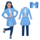 Cosplay Costume Chloe Charming Wicked Wonderland (2026) Fullset Blue Kids Children Halloween Carnival Party Outfits