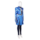 Cosplay Costume Chloe Charming Wicked Wonderland (2026) Leather Jacket Skirt Pants Set Blue Women Halloween Carnival Party Outfits