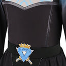 Cosplay Costume Chloe Charming Wicked Wonderland Dress Set Blue Kids Children Halloween Carnival Party Outfits