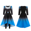Cosplay Costume Chloe Charming Wicked Wonderland Dress Set Blue Kids Children Halloween Carnival Party Outfits