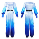Cosplay Costume Chloe Charming Wicked Wonderland Jumpsuit Blue Women Halloween Carnival Party Outfits
