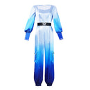 Cosplay Costume Chloe Charming Wicked Wonderland Jumpsuit Blue Women Halloween Carnival Party Outfits