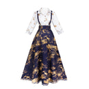 Cosplay Costume Clair‌ Clair Obscur: Expedition 33 Printed Dress Women Halloween Carnival Party Outfit