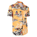 Cosplay Costume Cliff Booth The Adventures of Cliff Booth (2026) Hawaii Shirt Yellow Men Halloween Carnival Party Outfits