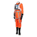 Cosplay Costume Colonel Ward Mando X-Wing Pilot Uniform Orange Women Halloween Carnival Party Outfits