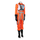 Cosplay Costume Colonel Ward Mando X-Wing Pilot Uniform Orange Women Halloween Carnival Party Outfits