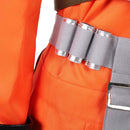 Cosplay Costume Colonel Ward Mando X-Wing Pilot Uniform Orange Women Halloween Carnival Party Outfits