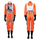 Cosplay Costume Colonel Ward Mando X-Wing Pilot Uniform Orange Women Halloween Carnival Party Outfits