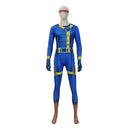 Cosplay Costume Cyclops Jumpsuit Set Blue Men Halloween Carnival Party Outfits