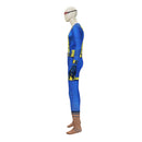 Cosplay Costume Cyclops Jumpsuit Set Blue Men Halloween Carnival Party Outfits
