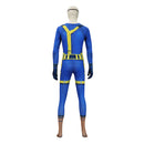 Cosplay Costume Cyclops Jumpsuit Set Blue Men Halloween Carnival Party Outfits