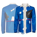 Cosplay Costume D Cyberpunk: Edgerunners 2 (2026) Leather Jacket Blue Men Halloween Carnival Party Outfits