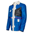 Cosplay Costume D Cyberpunk: Edgerunners 2 (2026) Leather Jacket Blue Men Halloween Carnival Party Outfits