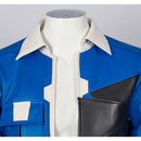 Cosplay Costume D Cyberpunk: Edgerunners 2 (2026) Leather Jacket Blue Men Halloween Carnival Party Outfits