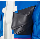 Cosplay Costume D Cyberpunk: Edgerunners 2 (2026) Leather Jacket Blue Men Halloween Carnival Party Outfits