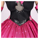 Cosplay Costume D.Va OW Nocturna Skin Dress Set Pink Women Halloween Carnival Party Outfits