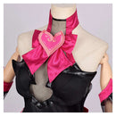 Cosplay Costume D.Va OW Nocturna Skin Dress Set Pink Women Halloween Carnival Party Outfits