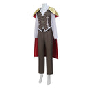 Cosplay Costume Damiane Crimson Desert Top Pants Cloak Set Red Men Halloween Carnival Party Outfits