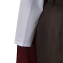 Cosplay Costume Damiane Crimson Desert Top Pants Cloak Set Red Men Halloween Carnival Party Outfits