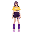 Cosplay Costume Date Night Juno OW Top Skirt Fullset Yellow Women Halloween Carnival Party Outfits