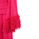 Cosplay Costume Deborah Vance Hacks Season 5 Vintage Long Sleeve Dress Pink Halloween Carnival Party Outfits