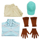 Cosplay Costume Diego Brando Steel Ball Run Top Pants Hat Set Blue Men Halloween Carnival Party Outfits