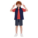 Cosplay Costume Dipper Pines Gravity Falls Vest Shirt Pants Black Kids Children Halloween Carnival Party Outfits